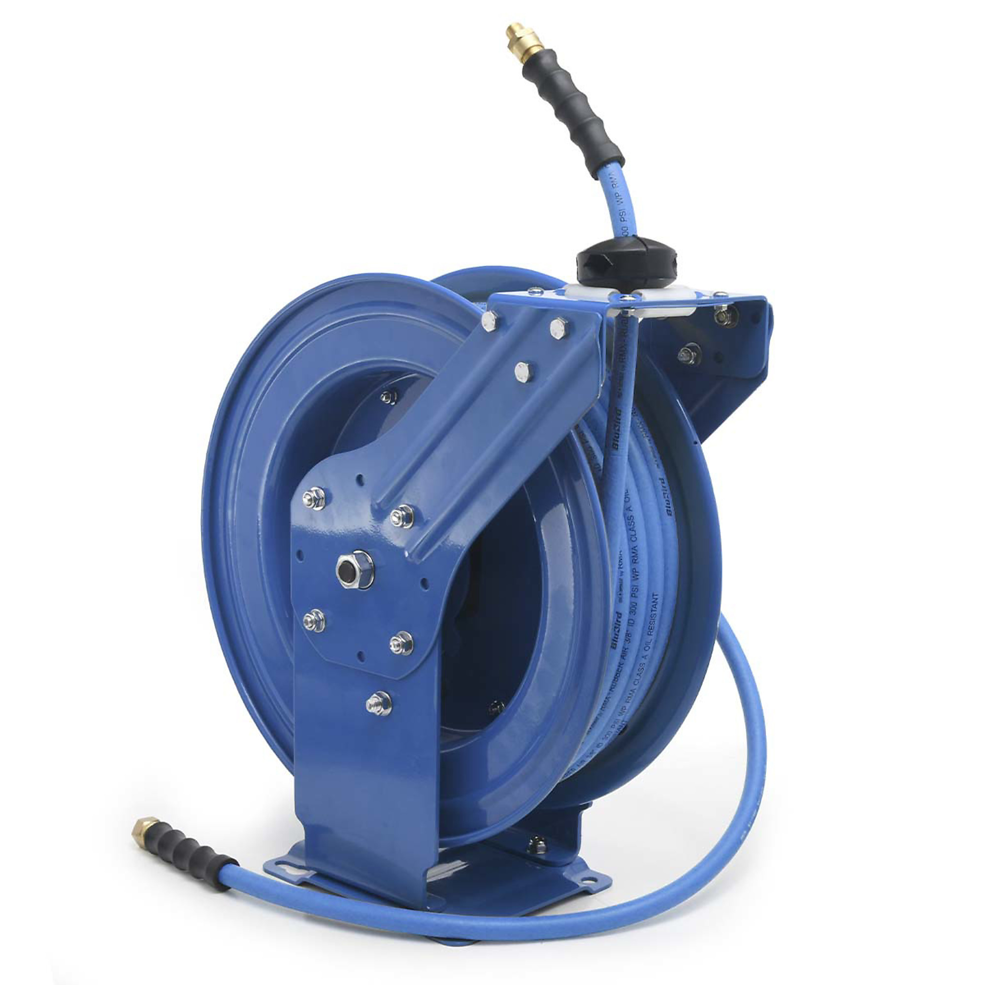 BluBird Rubber Air Hose Reel Dual Arm Assembly 3/8" x 50'